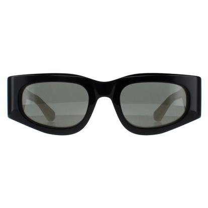 Black Rectangle Black With Ivory Grey Gg1664s