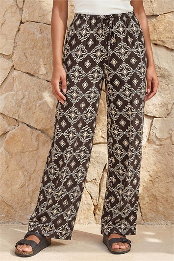 Petite Geometric Trouser 18083608