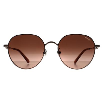Brown Round Shiny Light Bronze Brown Gradient Ml0236-K