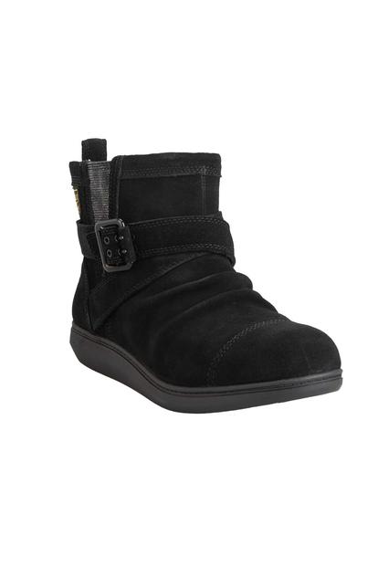 Black Mint Suede Ankle Boots
