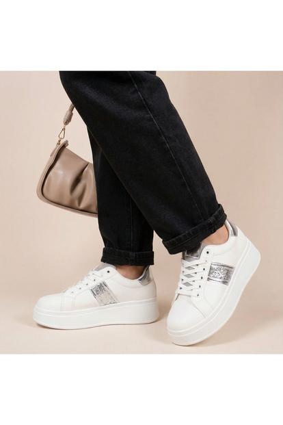Malina Chunky Platform Glitter Detail Trainers M000016256