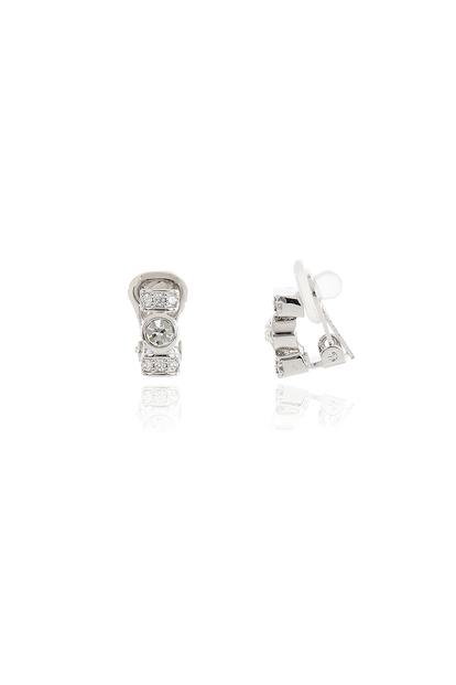 Metallic Cachet London Terri Silver Clip On Earrings
