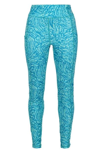 Blue Holeen Ii Animal Print Leggings