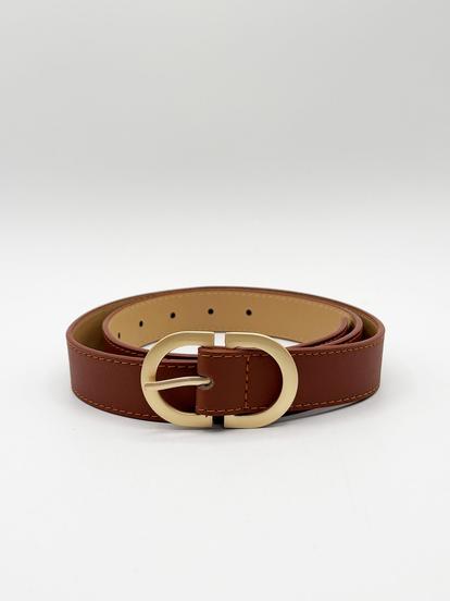 Black Gold Metal Buckle