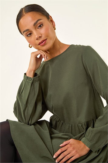 Petite Cord Cotton Mini Dress 14788840