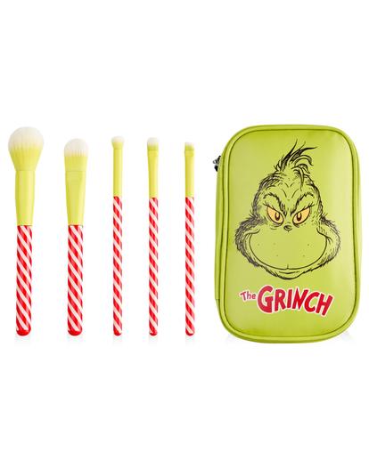 Green The Grinch Character Face Makeup Brush Set