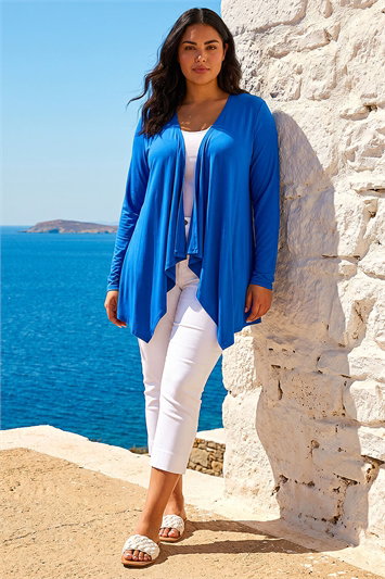 Curve Waterfall Longline Cardigan 19432580