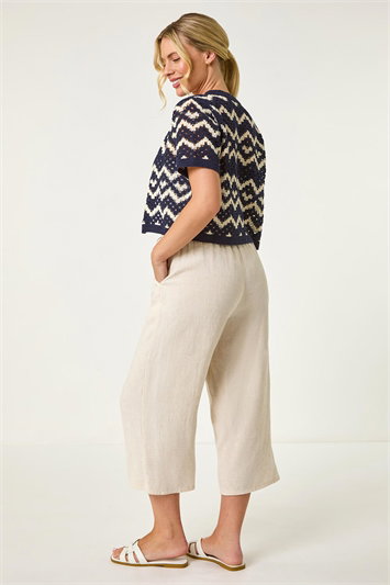 Petite Chevron Open Crochet Top 16196960