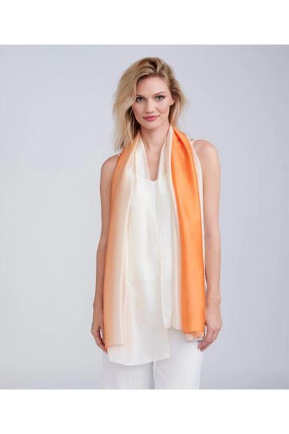 Orange Aviva - Lightweight Summer Scarf - Amber