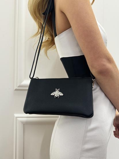 Black Bee Crossbody Bag