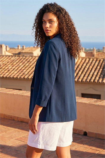 Petite 3/4 Sleeve Classic Stretch Blazer 15021960