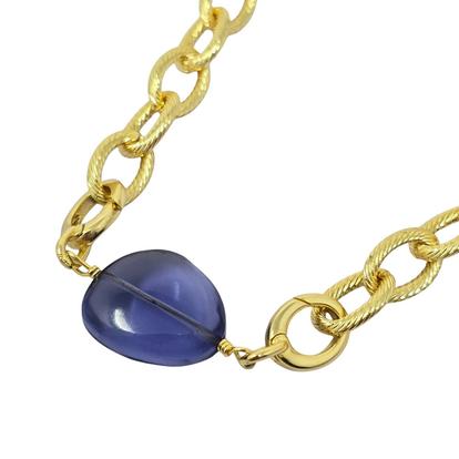 Metallic Alexandrite June Birthstone Statement Pendant Necklace