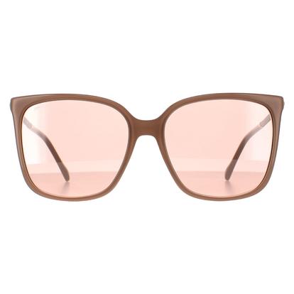 Cream Square Nude Pink Flash Silver Mirror Scilla/S