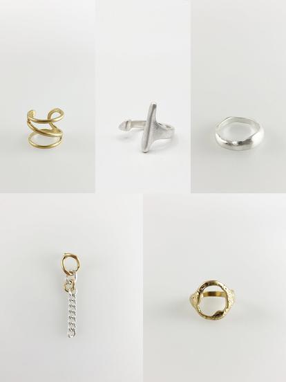 Metallic Assorted Jewellery In Gold & Silver