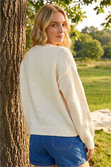 Fruit Embroidered Knit Cardigan 16319438