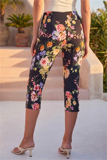 Floral Print Bengaline Cropped Trouser 18114666