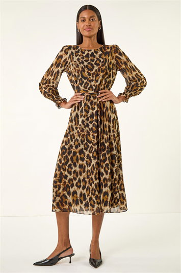 Animal Print Midi Dress 14808689