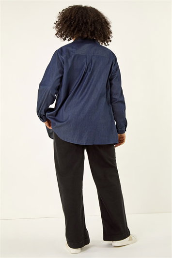 Curve Cotton Button Up Blouse 10213509