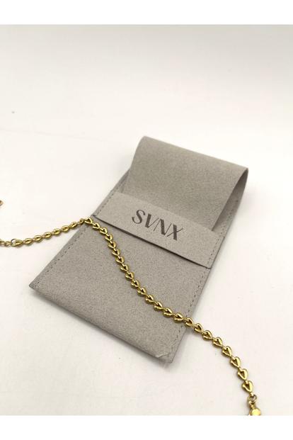 Metallic Heart Link Bracelet