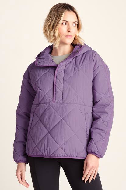 Purple Nanford Oversized Shower Resistant Jacket