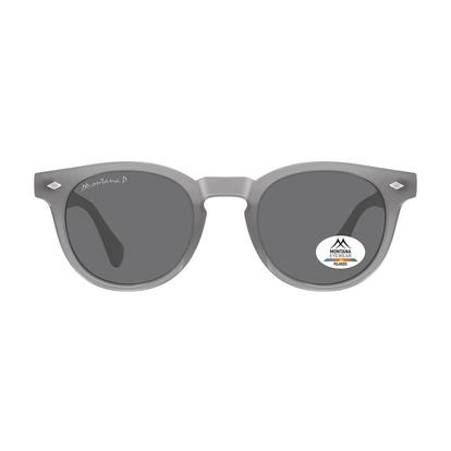 Grey Round Shiny Tortoise Brown Polarized Mp191