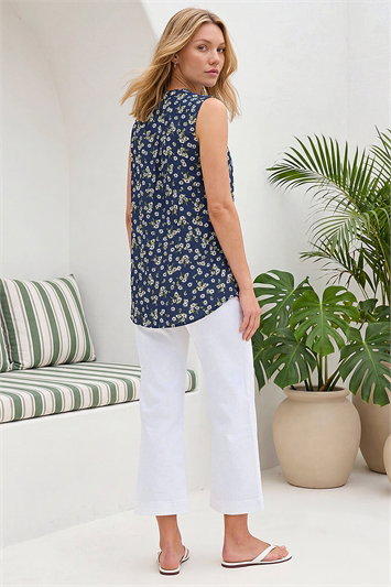 Ditsy Floral Pintuck Shirt 19494560