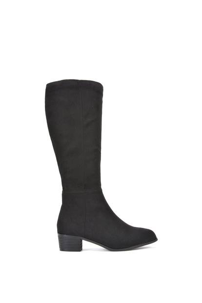 ‘Anne’ Knee High Boots with Low Block Heel M000013881