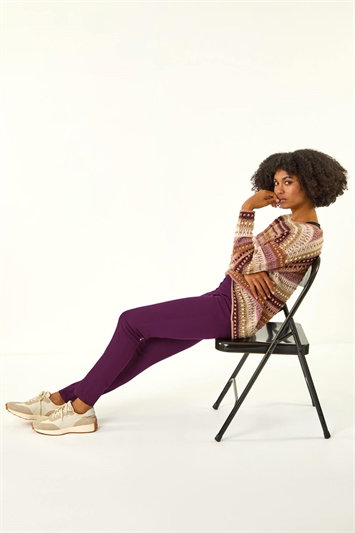 Purple 31'' Denim Stretch Jegging