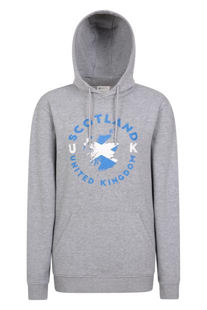Grey Scottish Flag Overhead Hoodie