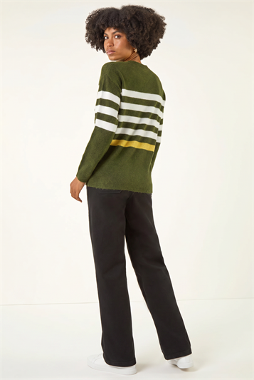 Stripe Crew Neck Knit Jumper 16246034