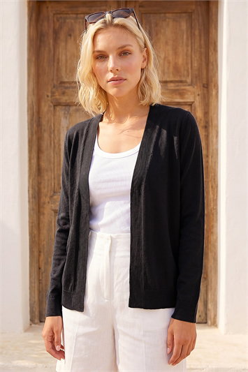 Petite Plain Stretch Cardigan 16097308