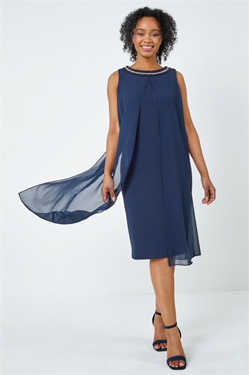 Petite Embellished Chiffon Dress 14360760
