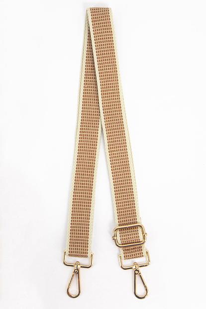 Green Rattan Woven Wide Bag Strap