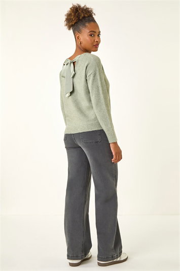 Ribbon Bow Tie Back Jumper 16231982