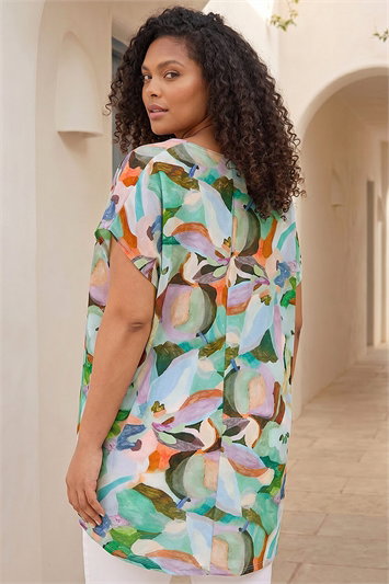 Curve Abstract Print Top 20227076