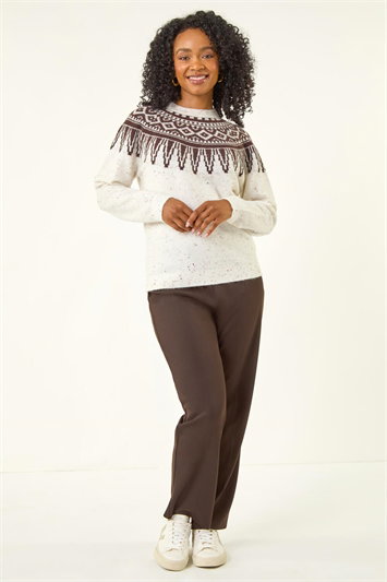 Petite Neppy Fairisle Knit Jumper 16214959
