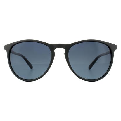 Black Cat Eye Matt Black Grey Gradient Polarized Sunglasses