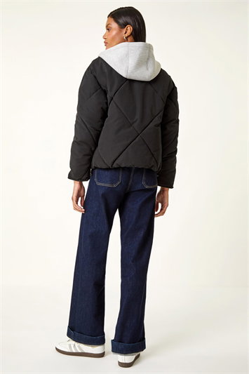 Detachable Hooded Bomber Coat 12040708