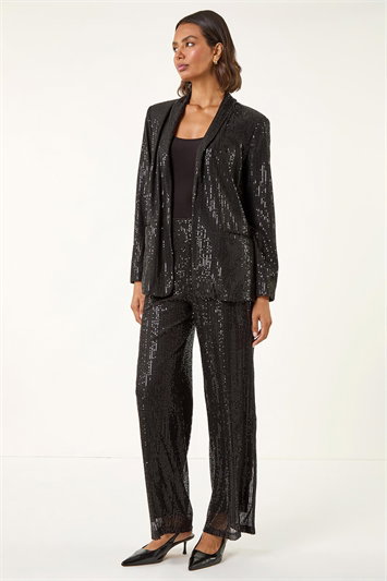 Relaxed Sequin Blazer 15045108