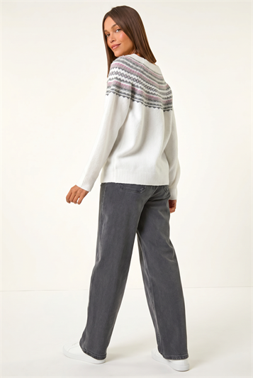 Pearl Embellished Printed Jumper 16081638