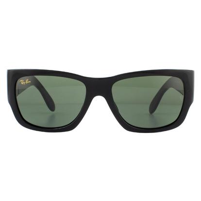 Black Square Shiny Black Green G-15 Nomad Rb2187 Sunglasses