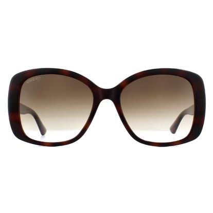 Brown Butterfly Havana Brown Gradient Gg0762s Sunglasses