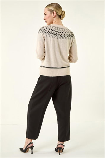 Petite Fairisle Button Cardigan 16101038