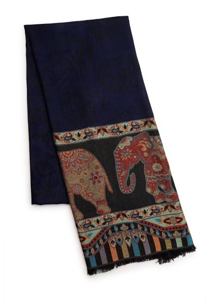 Multi Kashmiri Jamawar Scarf