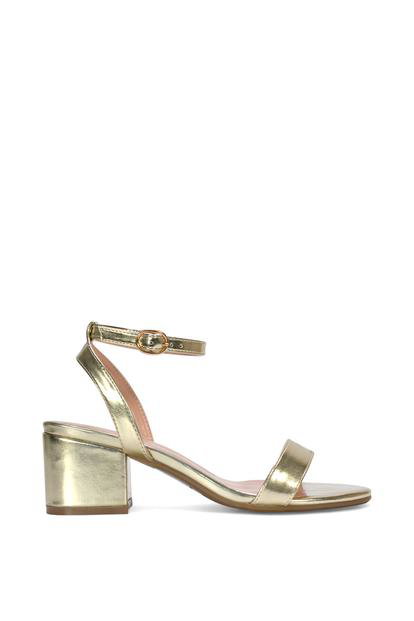 'Gemma' Low Block Heel Open Toe Strappy Sandal Shoes M000013131
