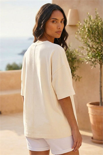 Oversized Embroidered T-Shirt 19476738