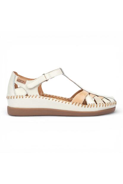 White Womens Soft Semi-Open Sandal-W8k-0705C1