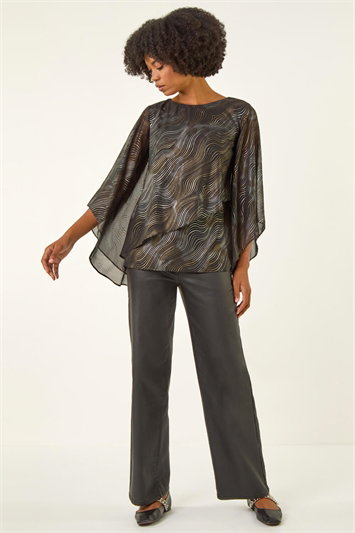 Wavy Spot Foil Overlay Top 20232208