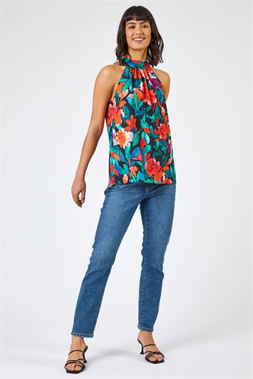 Floral Print Tie Detail Blouse 20098008