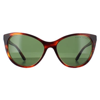 Brown Cat Eye Shiny Striped Havana Bottle Green Rl8186